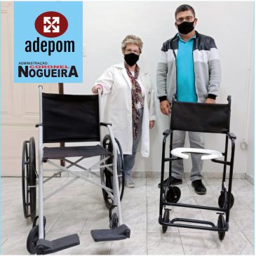 Cadeiras de rodas e banho são doadas pela ADEPOM