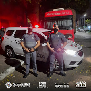 PMs do 4º BPM/M impedem roubo de caminhão no bairro da Lapa