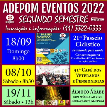 Eventos da ADEPOM neste segundo semestre: faça sua inscrição