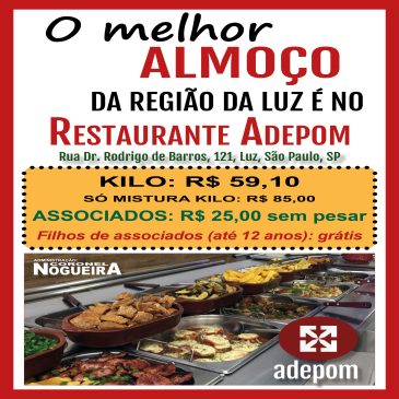 Restaurante ADEPOM: o melhor almoço da Luz com estacionamento