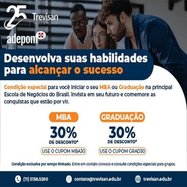 Graduação e MBA com 30% de desconto na Trevisan: aproveite!