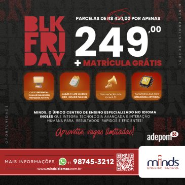 A campanha de Black Friday na Minds está arrasadora!